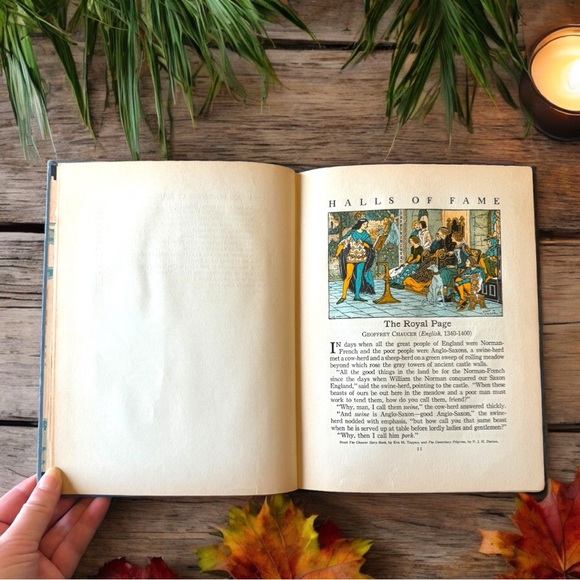 VINTAGE 1937 Halls of Fame of My Book House - Childhood Biographies of Authors - Picture 13 of 16